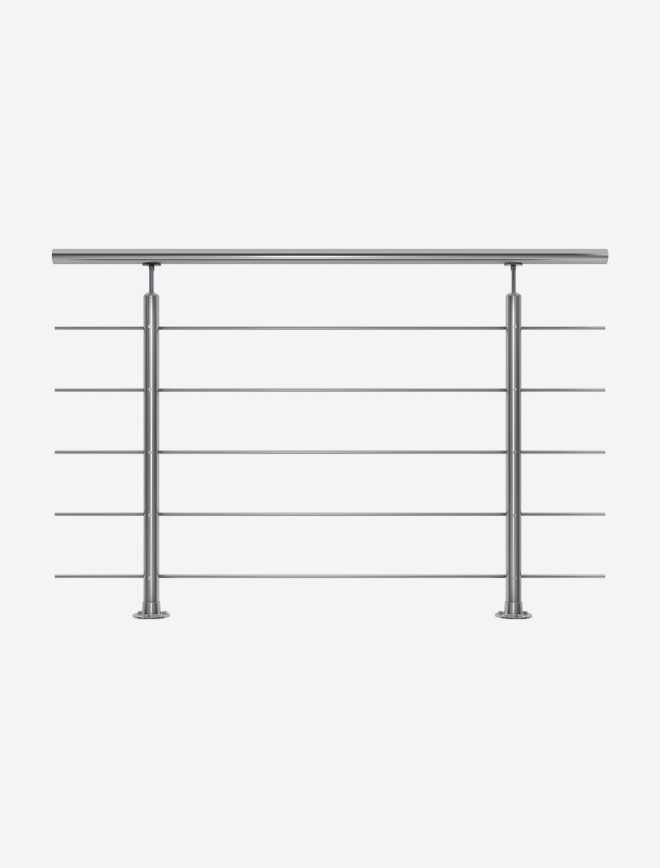 Balustrade kit HARMONY Stainless Steel Grey metallic