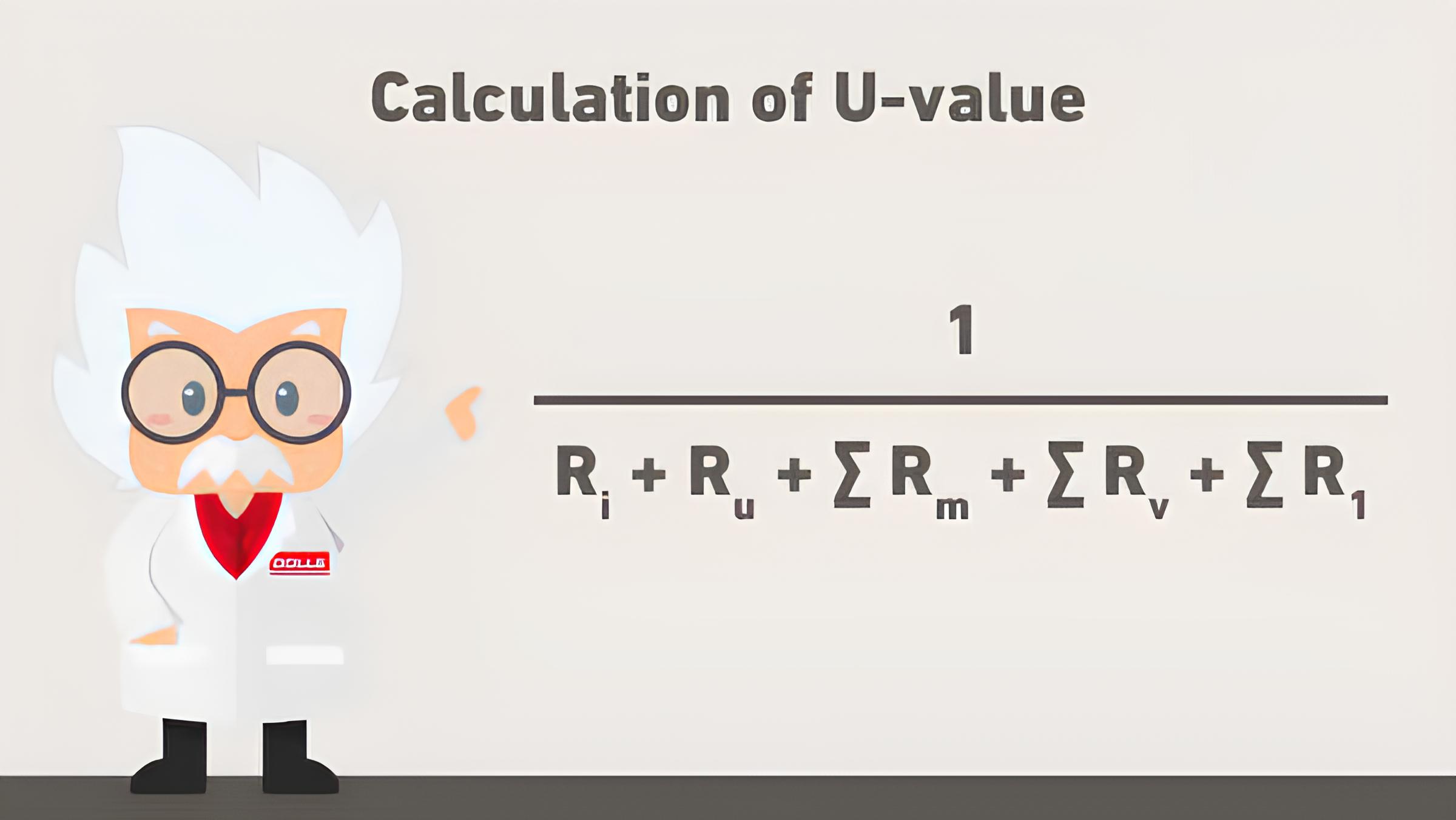 Drawing of DOLLE engineer calculating U-value